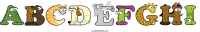 abcdefghi animal word art