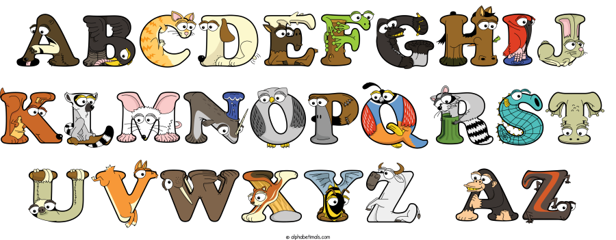 Abcdefghij Klmnopqrst Uvwxyz Az animal word art spelling Abcdefghij Klmnopqrst Uvwxyz Az with Alphabetimals - cartoon alphabet animals