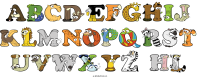 abcdefghij-klmnopqrst-uvwxyz-hl animal word art