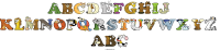 abcdefghij-klmnopqrstuvwxyz-abc animal word art