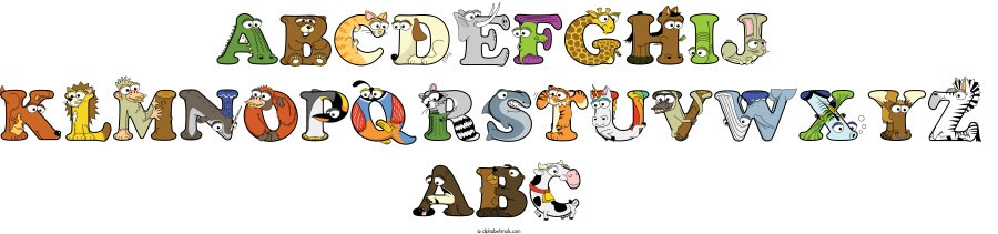 Abcdefghij Klmnopqrstuvwxyz Abc animal word art spelling Abcdefghij Klmnopqrstuvwxyz Abc with Alphabetimals - cartoon alphabet animals