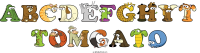 abcdefghyt-tomgato animal word art