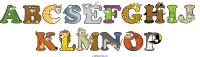 abcsefghij-klmnop animal word art