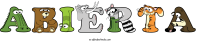 abierta animal word art
