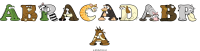 abracadabr-a animal word art