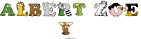 albert-zoe-y animal word art