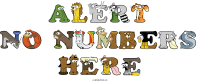 alert-no-numbers-here animal word art