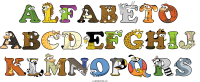 alfabeto-abcdefghij-klmnopqrs animal word art