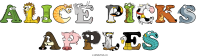 alice-picks-apples animal word art