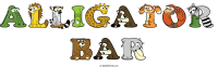alligator-bar animal word art