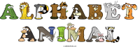 alphabet-animal animal word art