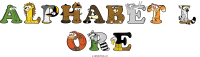 Alphabet L Ore animal word art