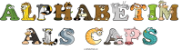 alphabetim-als-caps spelled using animal alphabet letters