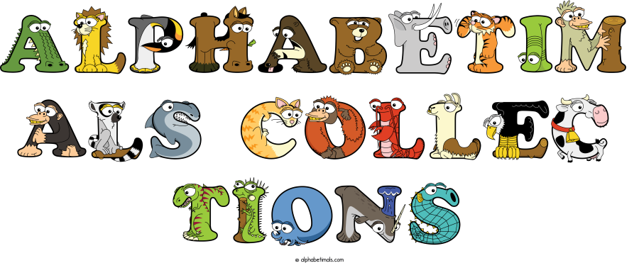 Alphabetim Als Collec Tions animal word art spelling Alphabetim Als Collec Tions with Alphabetimals - cartoon alphabet animals