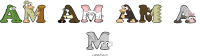 am-am-am-a-m animal word art
