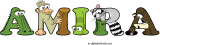 amira animal word art