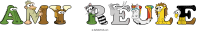 amy-reule animal word art