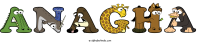 anagha animal word art