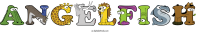 angelfish spelled using animal alphabet letters