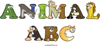 animal-abc animal word art
