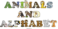 animals-and-alphabet animal word art