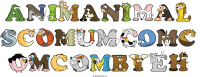 animanimal-scomumcomc-omcombyeh animal word art