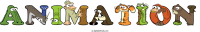 animation animal word art