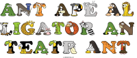 ant-ape-al-ligator-an-teatr-ant animal word art