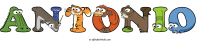 antonio animal word art