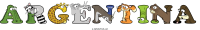 argentina animal word art
