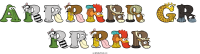 arrrrrr-gr-rrrrr animal word art