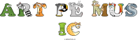 Art Pe Mus Ic animal word art