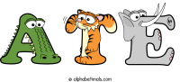 ate animal word art