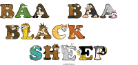 baa--baa---black------sheep animal word art