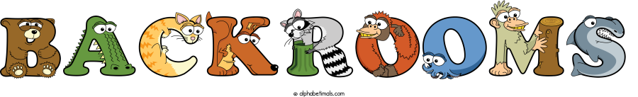 Backrooms animal word art spelling Backrooms with Alphabetimals - cartoon alphabet animals