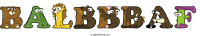 balbbbaf animal word art