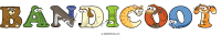 bandicoot animal word art