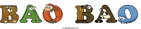 bao-bao animal word art