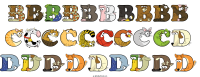Bbbbbbbbbb Cccccccccd Ddddddddd animal word art