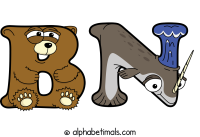 bn animal word art