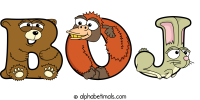 boj animal word art