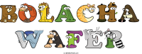bolacha-wafer animal word art