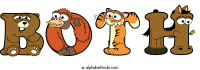 both animal word art