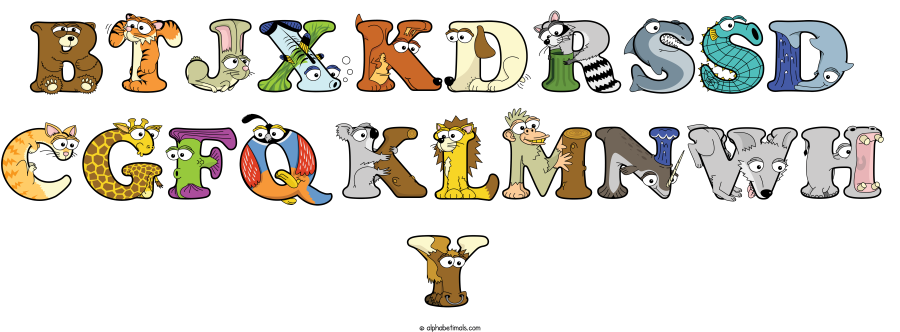Btjxkdrssd Cgfqklmnwh Y animal word art spelling Btjxkdrssd Cgfqklmnwh Y with Alphabetimals cartoon alphabet animals