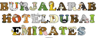 burjalarab-hoteldubai-emirates spelled using animal alphabet letters