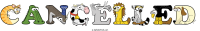 cancelled animal word art