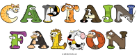 Captain Falcon animal word art