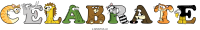 celabrate animal word art