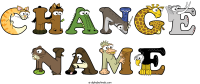 change-name animal word art