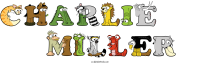 charlie------miller animal word art